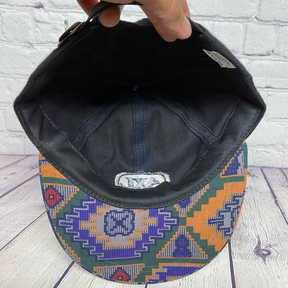 Vintage Hat Cap Strap Back Black AXL Embroidered Logo Adjustable KP Caps Casual - Picture 7 of 8